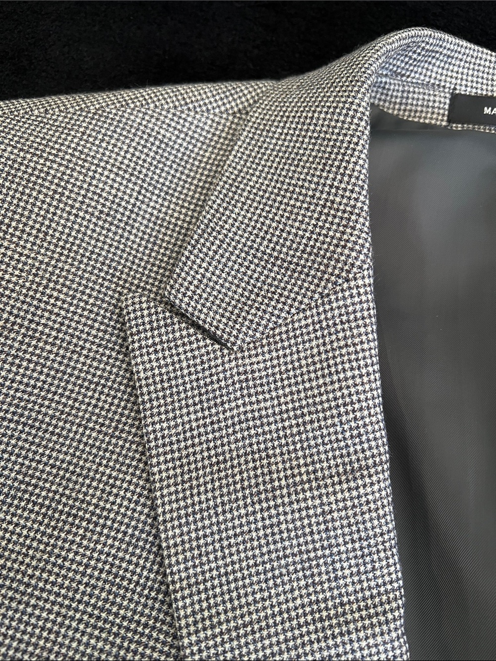 100% Wool Kenneth Cole New York Men's Houndstooth Sport Coat - Black & White
